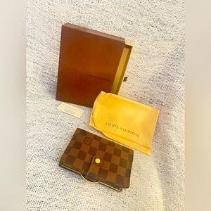 🤎 Louis Vuitton Damier Ebene Porte-Monnaie Viennois (French Purse Wallet)